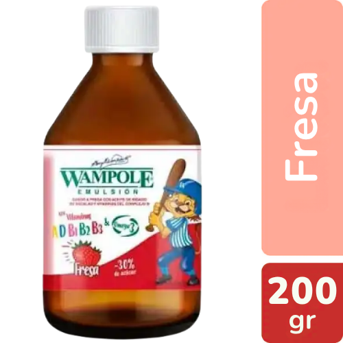 WAMPOLE EMULSION SABOR FRESA 200ML